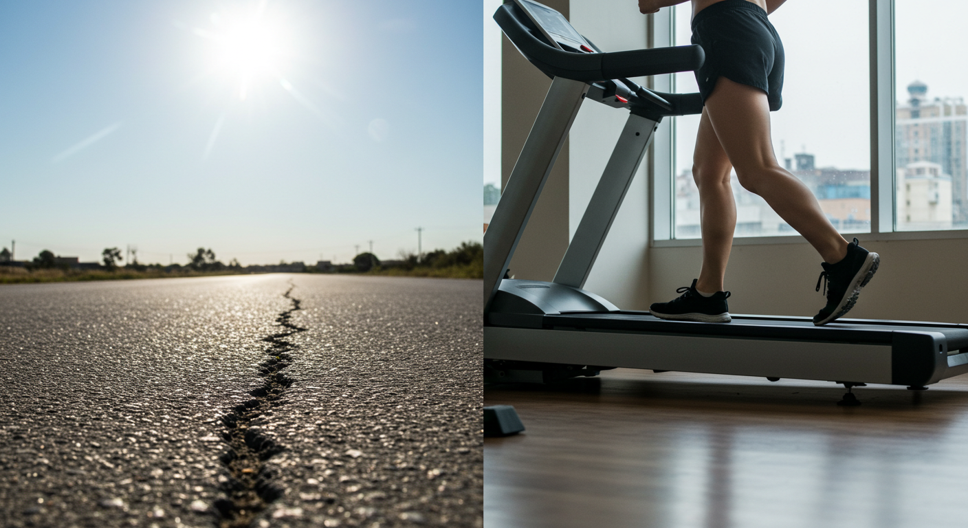 para correr acima do peso é melhor na esteira ou no asfalto?